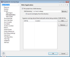 Set the webapp folder for the GWT compiled code